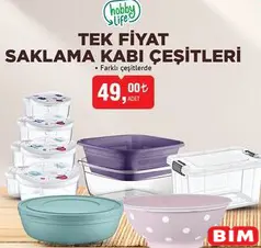HOBBY LİFE TEK FİYAT SAKLAMA KABI ÇEŞİTLERİ